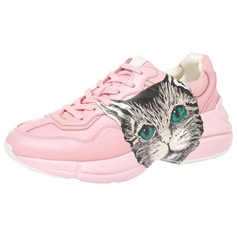 gucci cat sneakers pink|pink gucci sneakers for cheap.